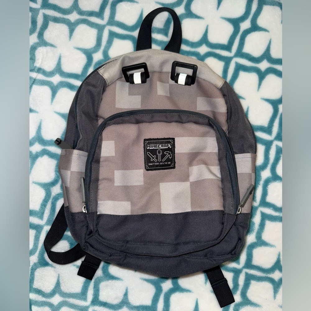 Gray Minecraft Backpack